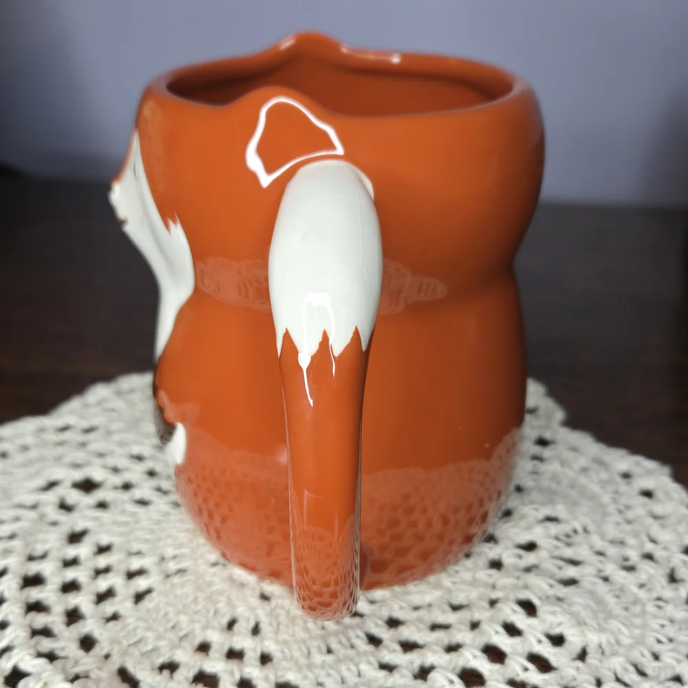 Cute Fox Shaped Mug For Small Plants/ Planter, Decor,Coffee, From Holiday Home